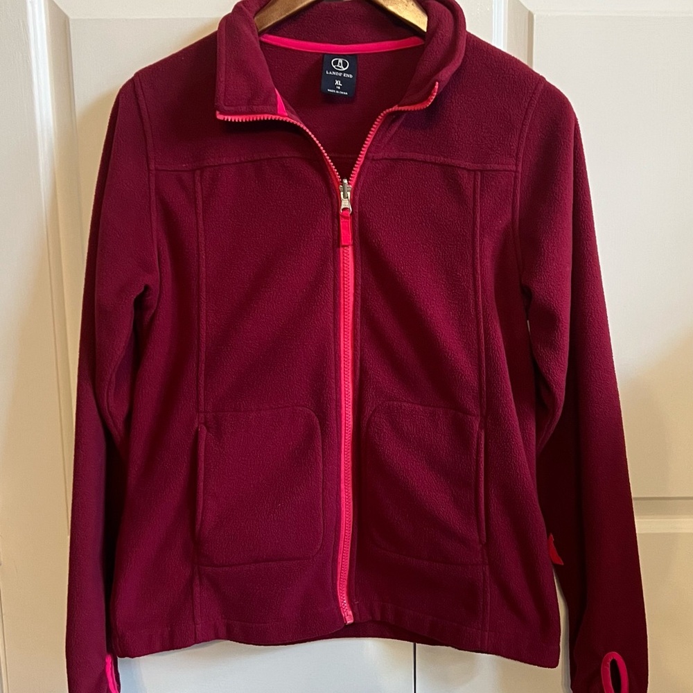 Lands End Kids Anyweather Fleece Full Zip Jacket